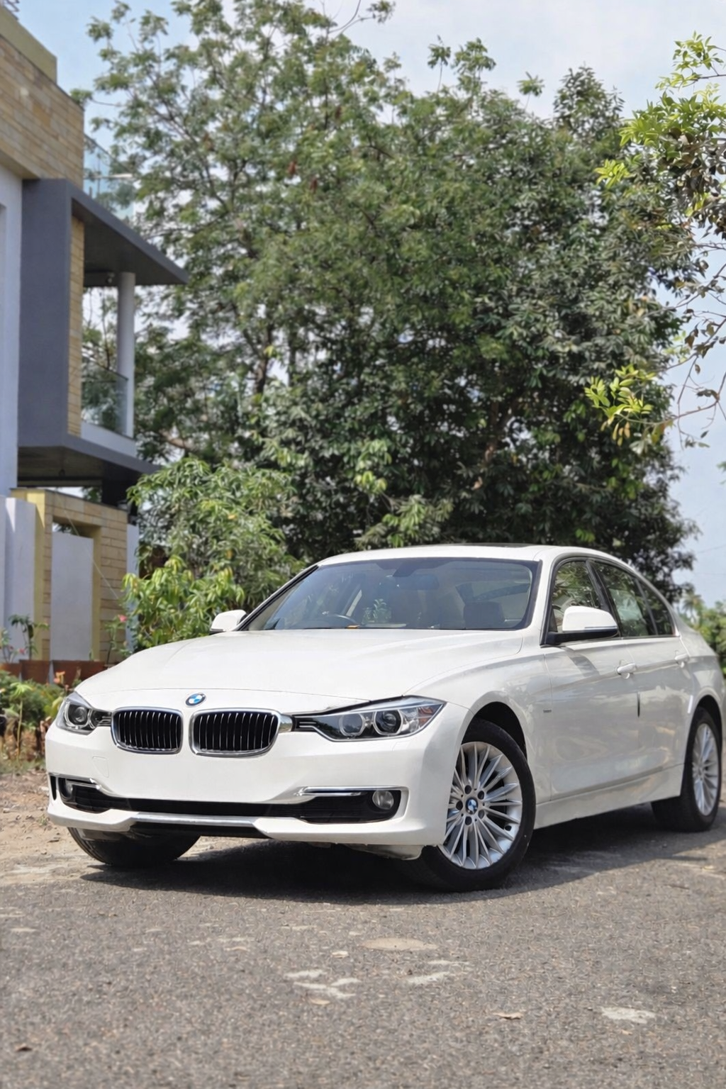 Luxury car rental BMW 320d for weddings and VIP travel in Vijayawada